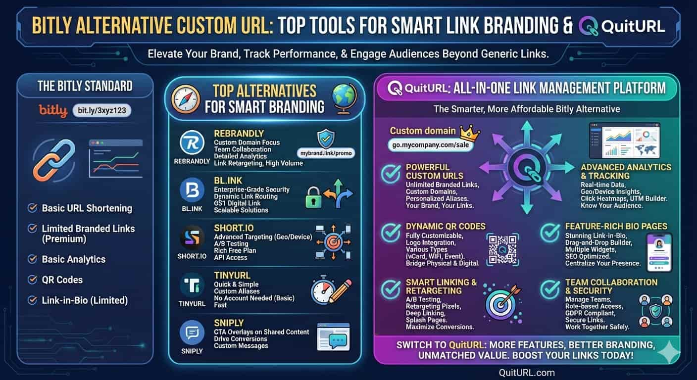 Bitly Alternative Custom Url Top Tools for Smart Link Branding