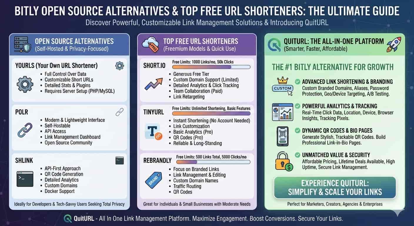 Bitly Open Source Alternative Top Free URL Shorteners Revealed