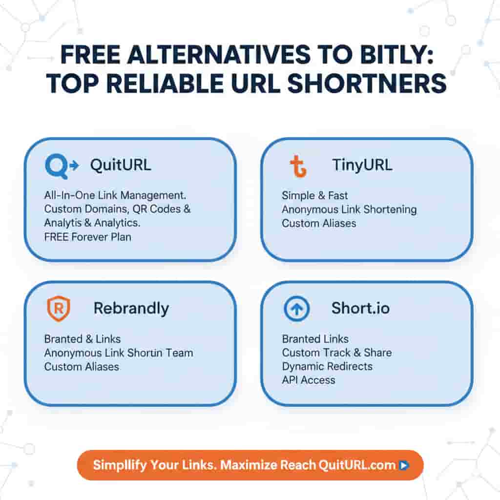 Free Alternative to Bitly: Top Reliable URL Shorteners